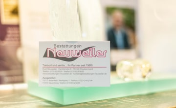 Bestattung Neuweiler Visitenkarte